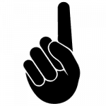 Doigt levé pour témoigner